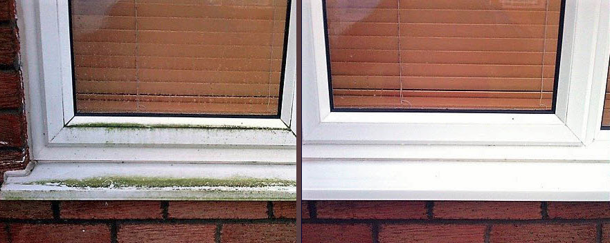 window cleaning before and after